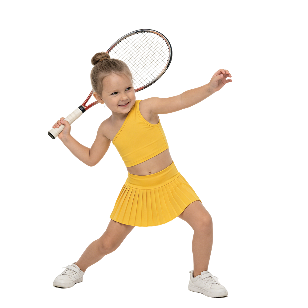 Girls’ Pleated Active Two-Piece Set