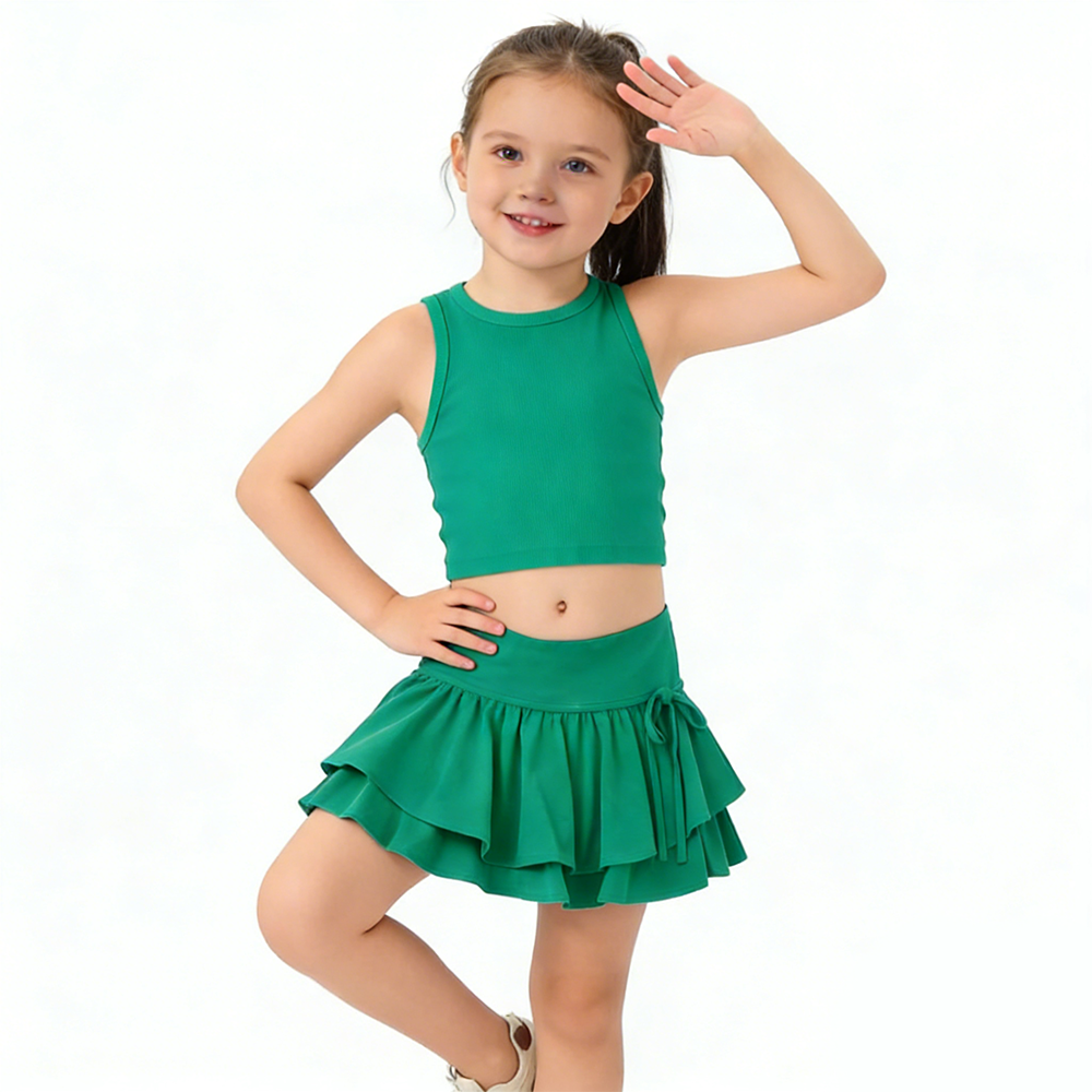 Little Ballerina’s Green Motion Set