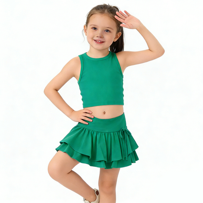 Little Ballerina’s Green Motion Set
