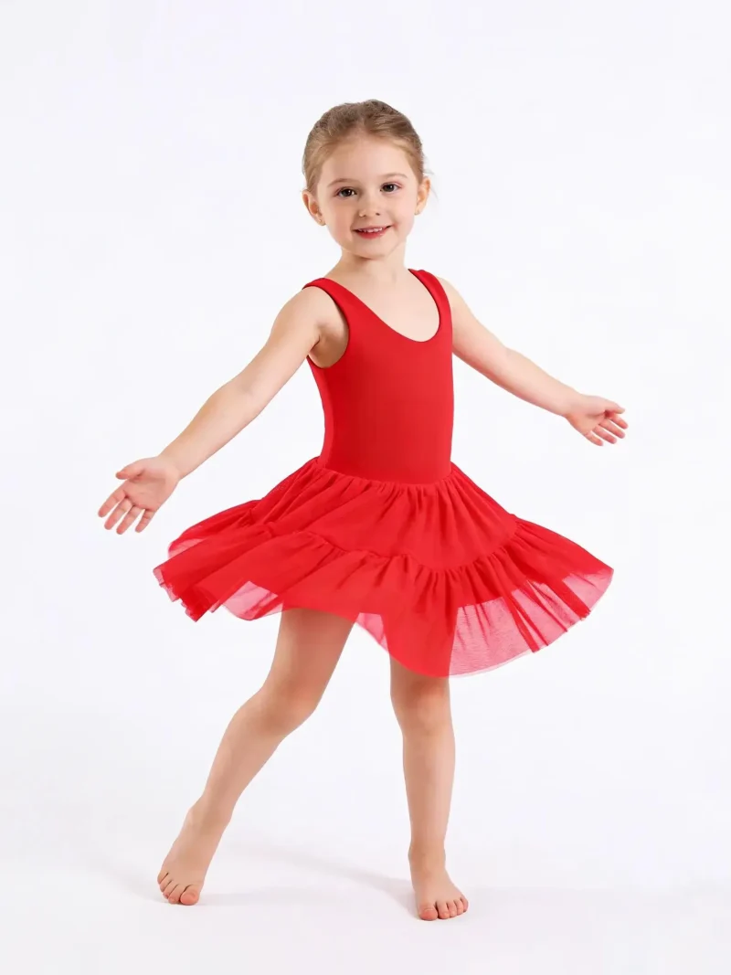 New Design Summer Mesh Tennis Dress for Girls Sports Clothing for Toddler Yoga Baby Girls' Dresses