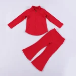 Kid Quick Dry Full Zipper Long Sleeve Yoga Set