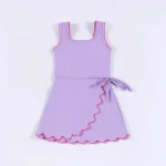 Elegant Yoga Dress for Girls Sleeveless Design Custom
