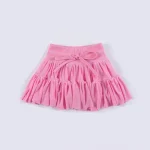 Kids Customizable Breathable Mesh Yoga Dress Stretch Tulle Skirt with Shorts