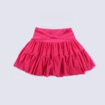 Kids Customizable Breathable Mesh Yoga Dress Stretch Tulle Skirt with Shorts