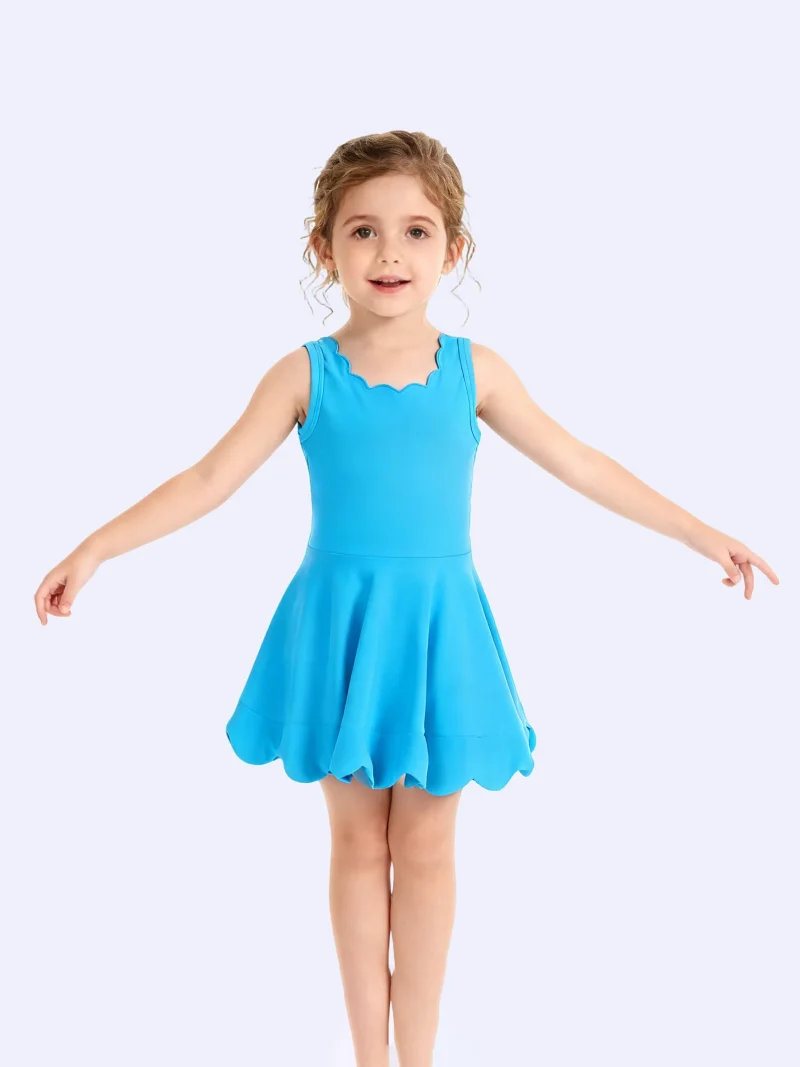 Customizable Girls Yoga Leotard Active Dress
