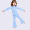 Kid Quick Dry Full Zipper Long Sleeve Yoga Set