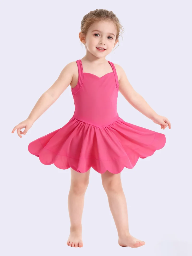 Soft High Elastic Kids Yoga Dress