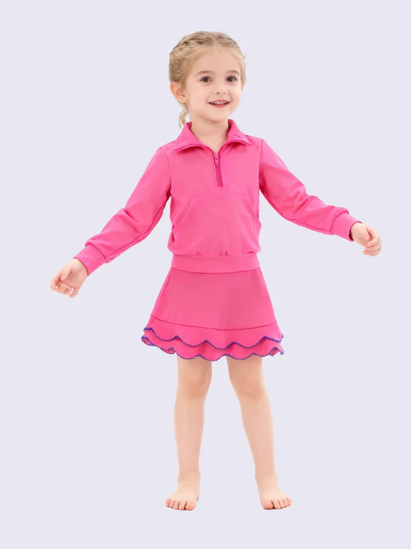 使用工具生成图片 (8) High Quality Girls Sports Activewear Set for Yoga