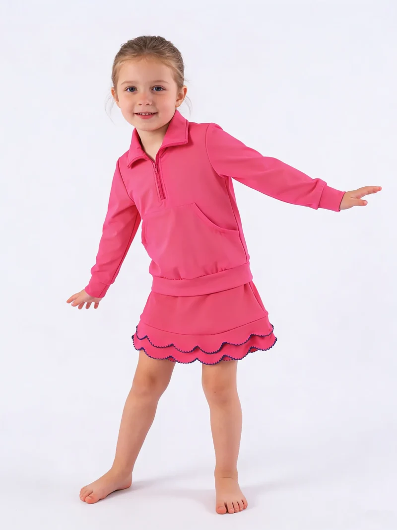 High Quality Nylon Spandex Girls Sports Activewear Long Sleeve