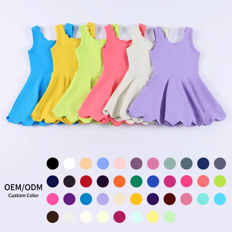 Customizable Girls Yoga Leotard Active Dress