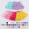 Kids Customizable Breathable Mesh Yoga Dress Stretch Tulle Skirt with Shorts