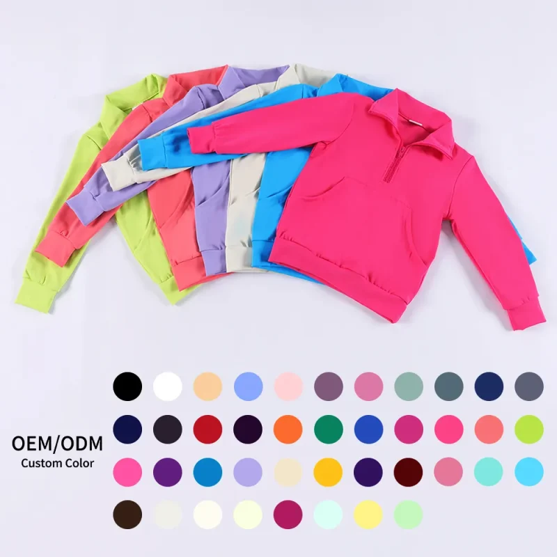 High Quality Nylon Spandex Girls Sports Activewear Long Sleeve