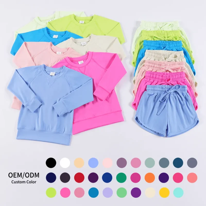 high elasticity kids yoga 2-piece set